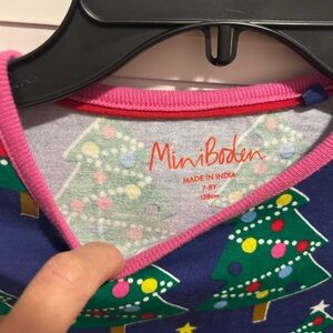 Mini Boden Christmas Tree Tunic/Dress